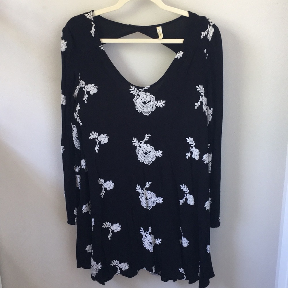 Free People Embroidered Austin Mini Dress